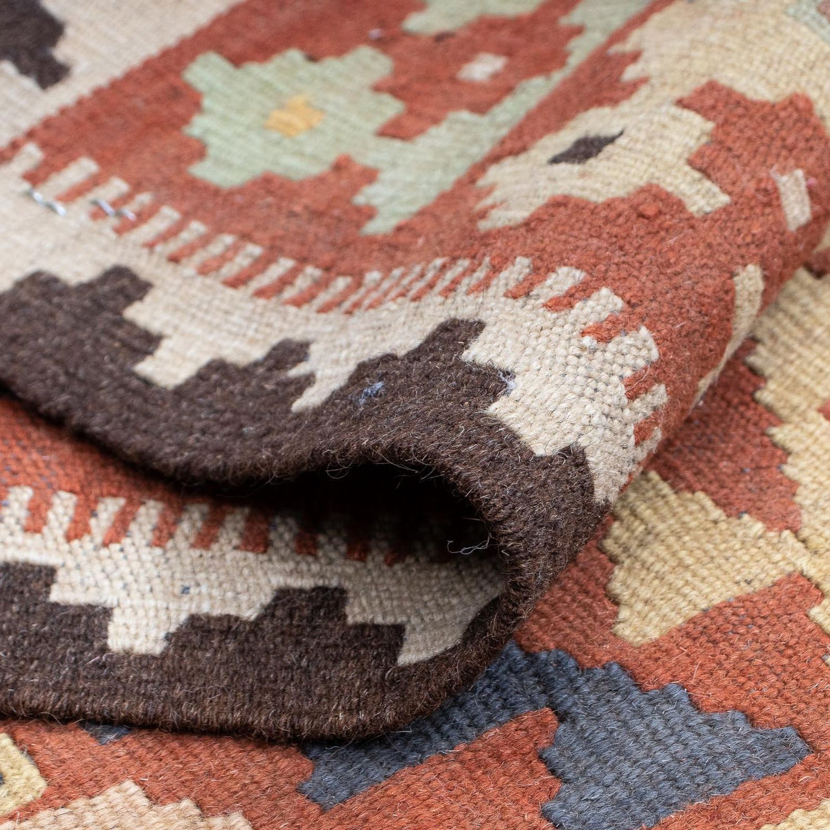 Runner Kelim Rug - Splash - 204 x 59 cm - multicolored