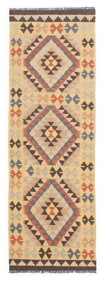 Runner Kelim Rug - Splash - 198 x 63 cm - beige