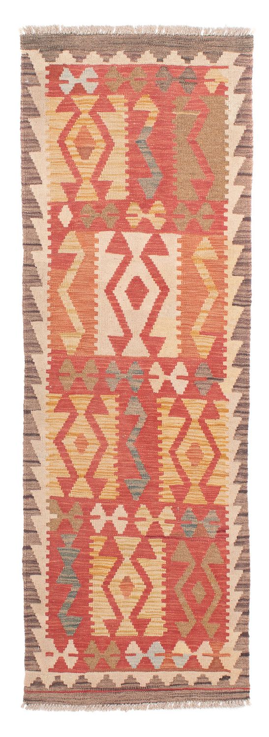 Runner Kelim Rug - Splash - 186 x 68 cm - red