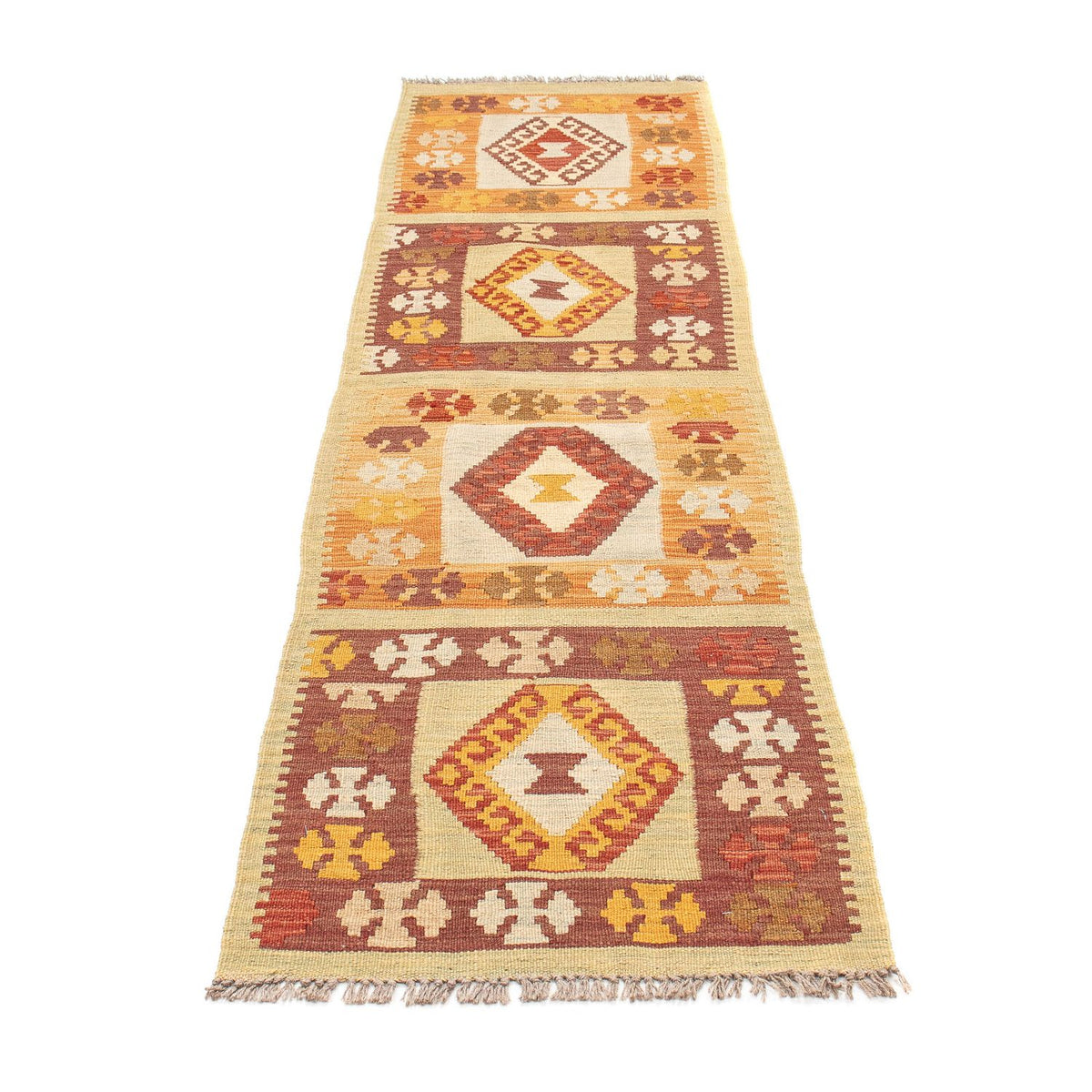 Runner Kelim Rug - Splash - 194 x 48 cm - multicolored