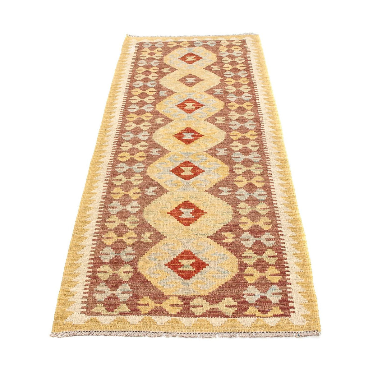 Runner Kelim Rug - Splash - 197 x 67 cm - multicolored