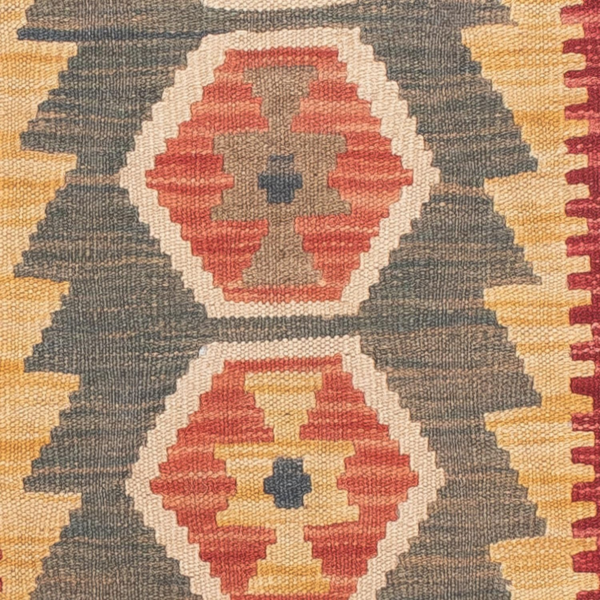 Runner Kelim Rug - Splash - 211 x 63 cm - multicolored