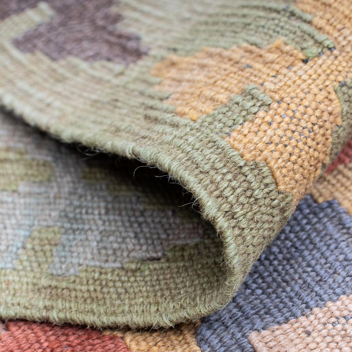 Runner Kelim Rug - Splash - 194 x 48 cm - multicolored