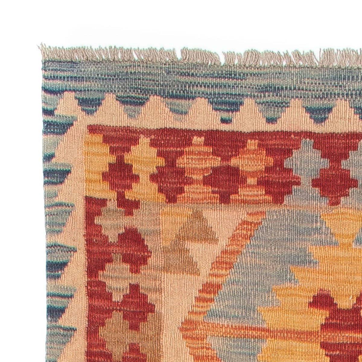 Runner Kelim Rug - Splash - 389 x 81 cm - multicolored