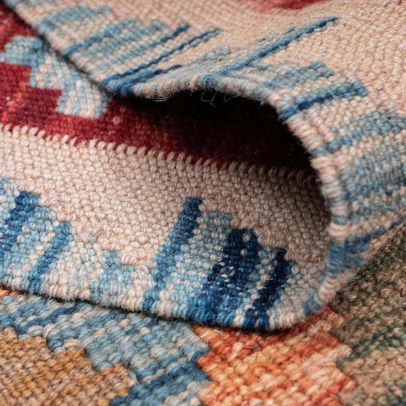 Runner Kelim Rug - Splash - 389 x 81 cm - multicolored