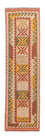 Runner Kelim Rug - Splash - 306 x 82 cm - light red