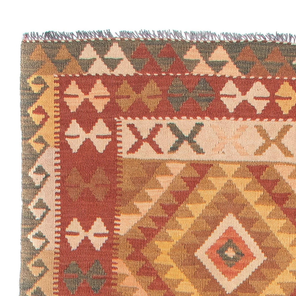 Runner Kelim Rug - Splash - 397 x 95 cm - multicolored