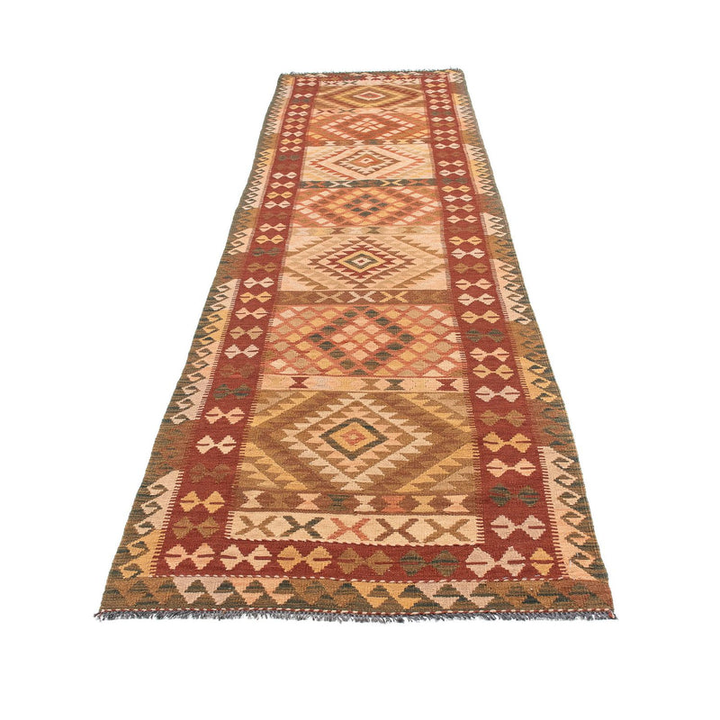 Runner Kelim Rug - Splash - 397 x 95 cm - multicolored