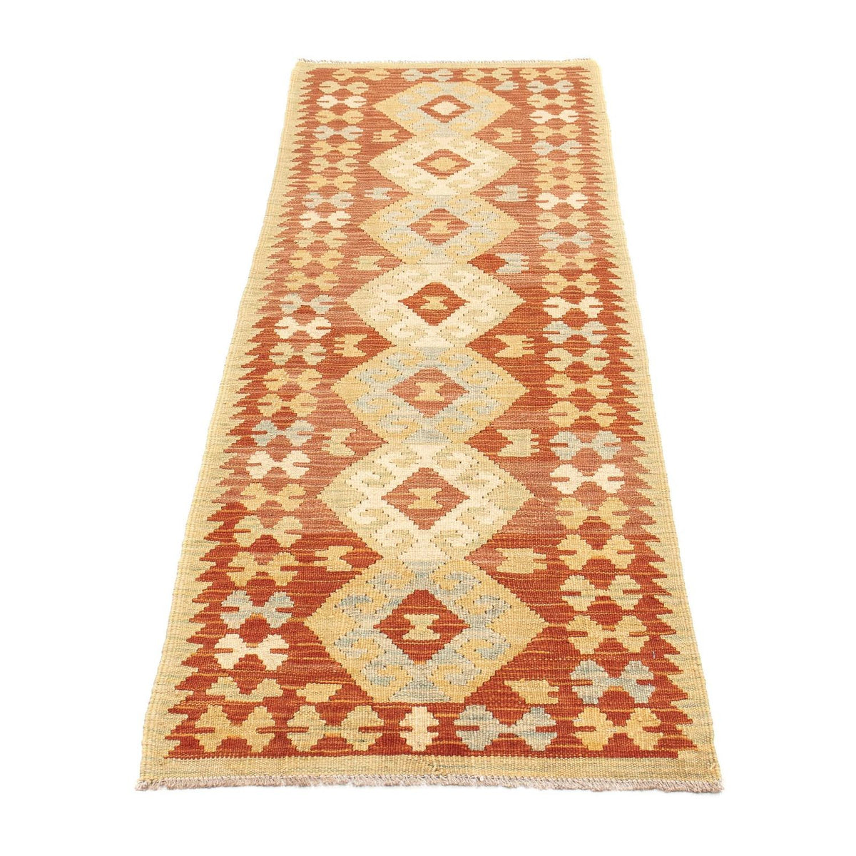 Runner Kelim Rug - Splash - 198 x 61 cm - multicolored