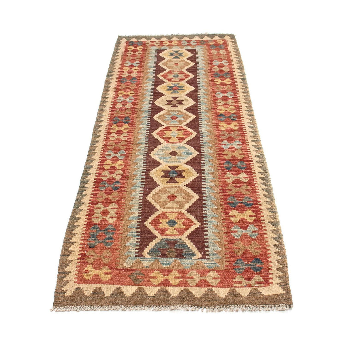 Runner Kelim Rug - Splash - 200 x 67 cm - multicolored