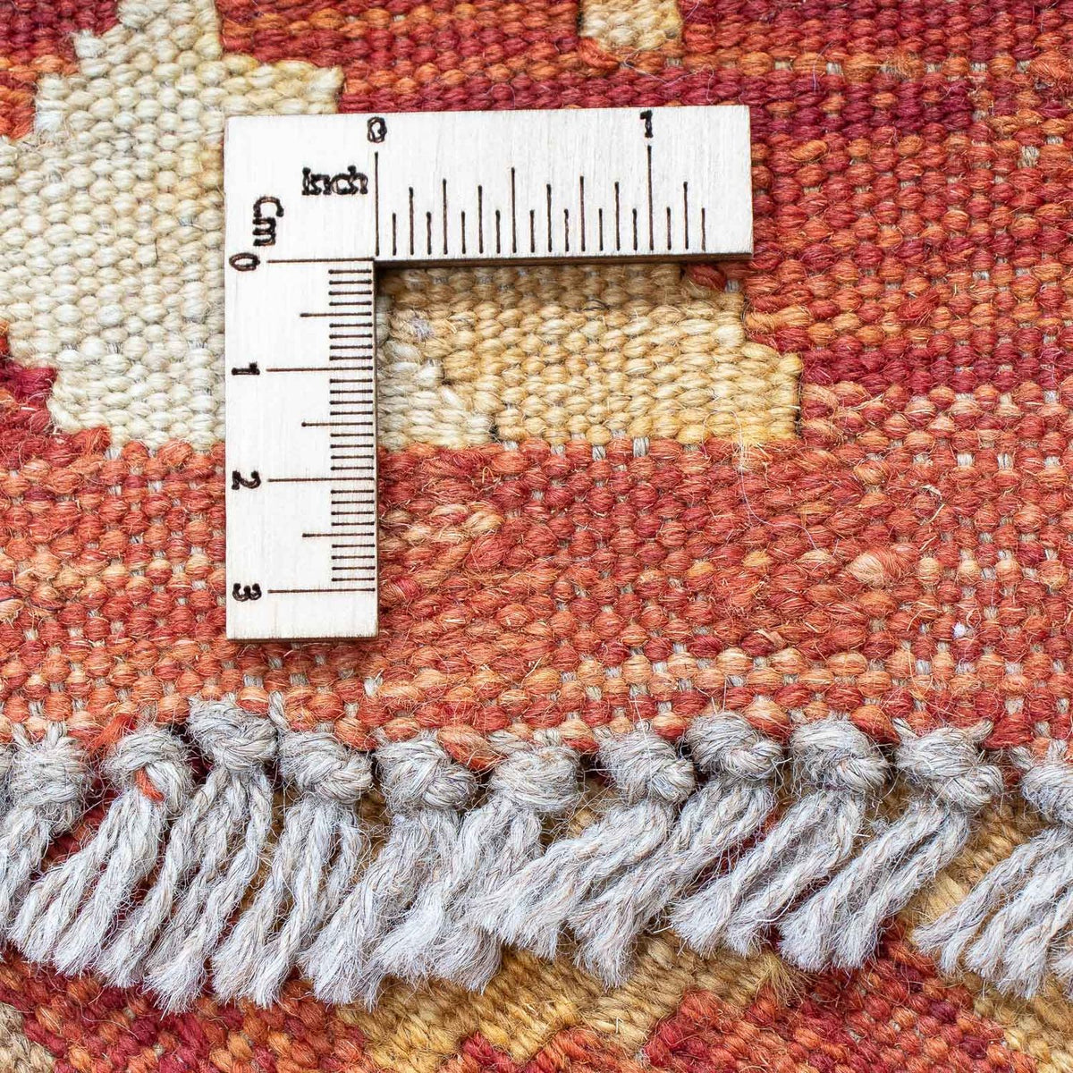 Runner Kelim Rug - Splash - 190 x 47 cm - red