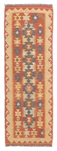 Runner Kelim Rug - Splash - 182 x 61 cm - rust