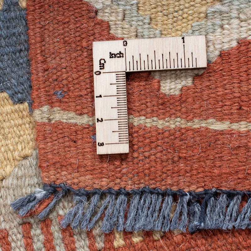 Runner Kelim Rug - Splash - 182 x 61 cm - rust