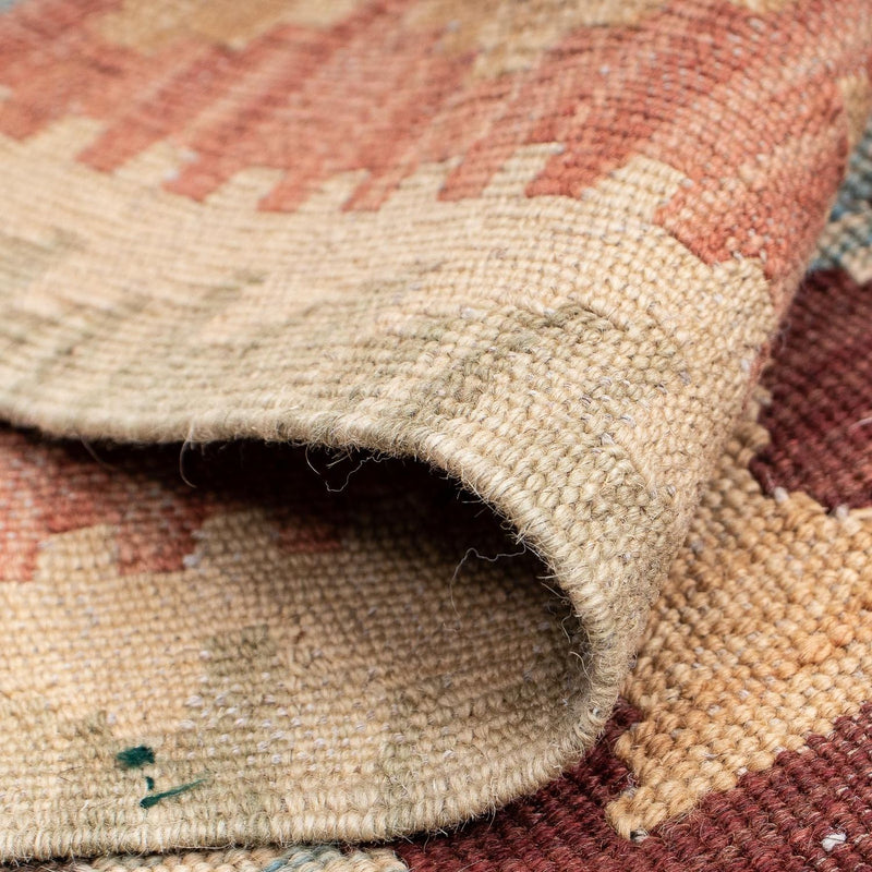 Runner Kelim Rug - Splash - 202 x 67 cm - light red