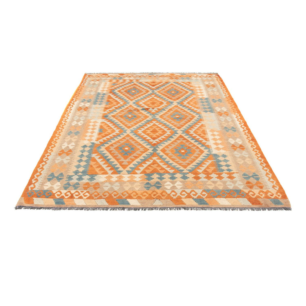 Kelim Rug - Splash - 214 x 159 cm - multicolored