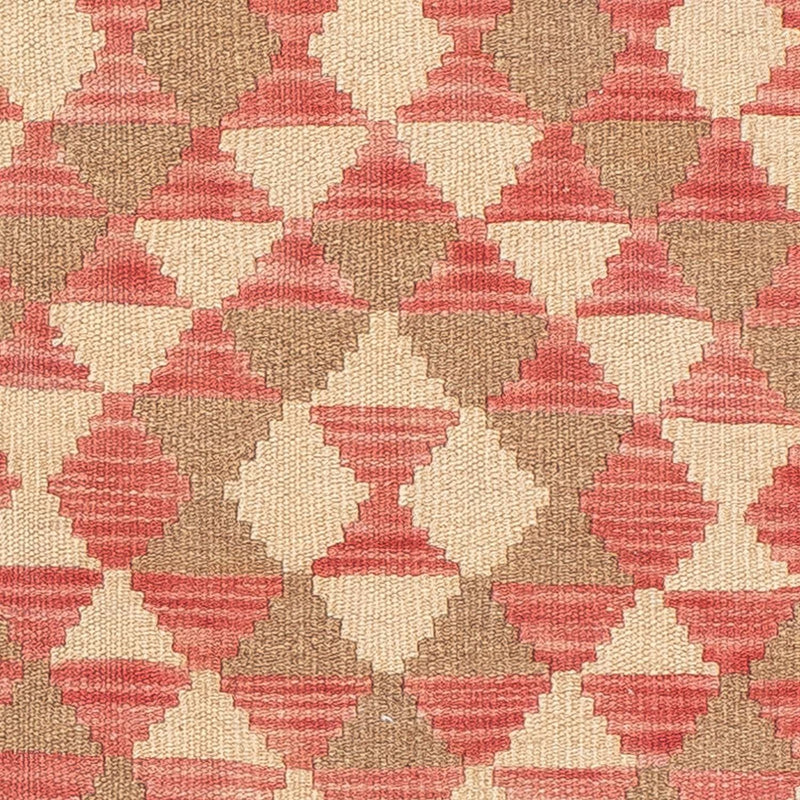 Runner Kelim Rug - Splash - 203 x 60 cm - light red