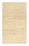 Persian Gabbeh Rug 110x181cm - Perserteppich Wollteppich - Rectangle / Beige / 110 x 181 cm Rectangle