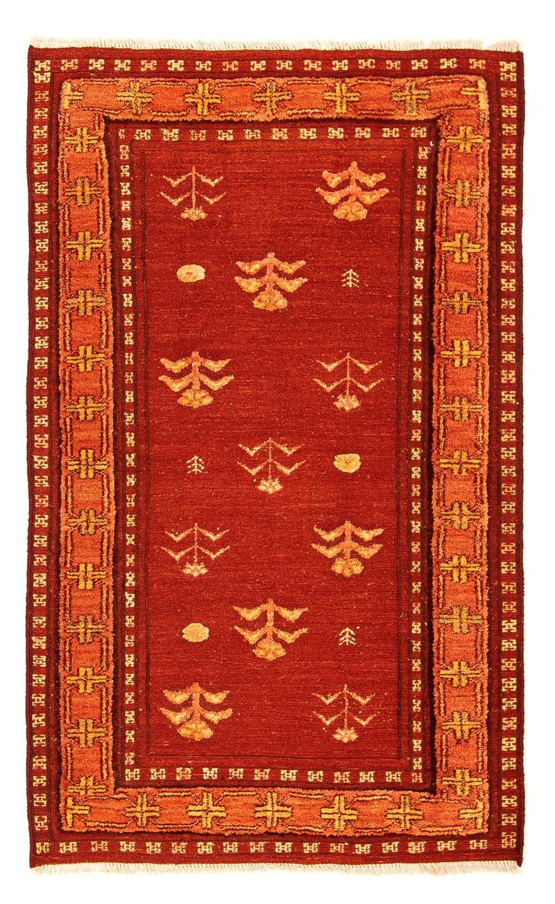 Gabbeh Rug - Loribaft Perser - 150 x 97 cm - dark red