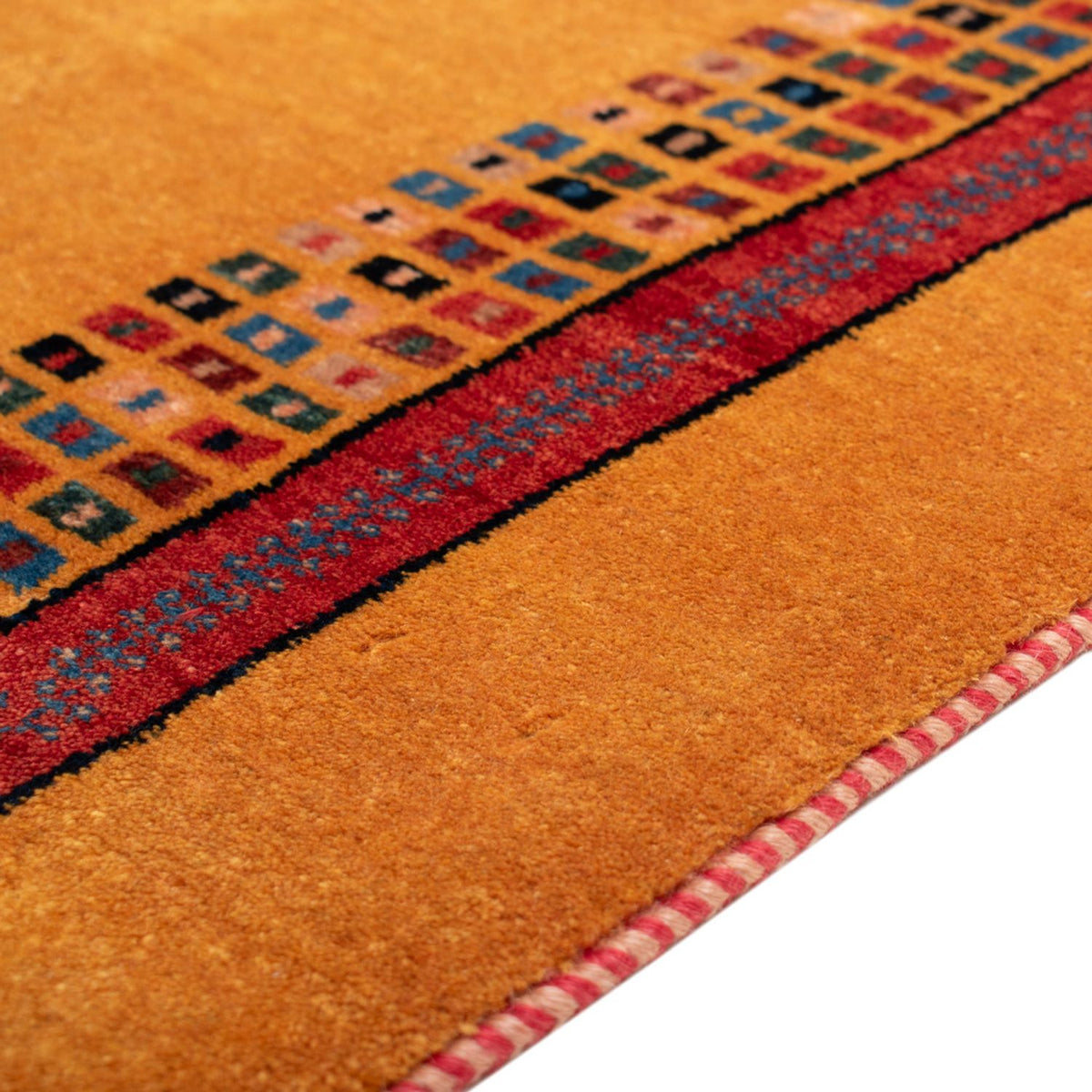 Gabbeh Rug - Loribaft Perser - 118 x 84 cm - gold