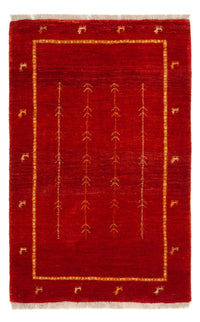 Gabbeh Rug - Loribaft Perser - 133 x 84 cm - red