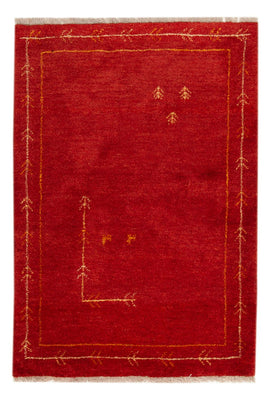 Gabbeh Rug - Loribaft Perser - 126 x 85 cm - red