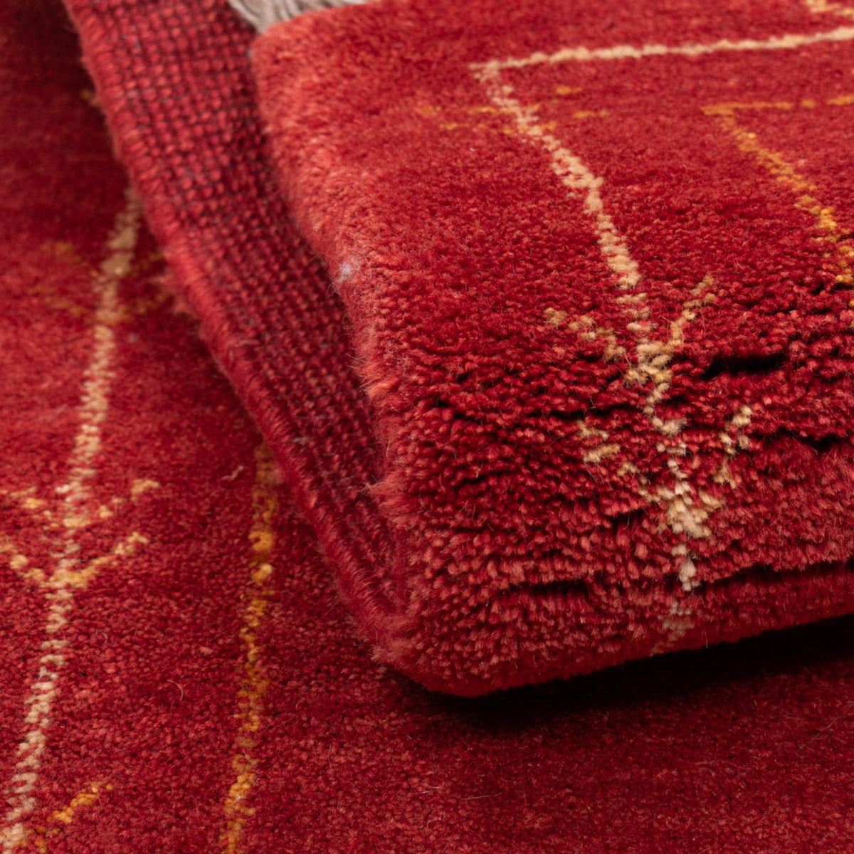 Gabbeh Rug - Loribaft Perser - 126 x 85 cm - red