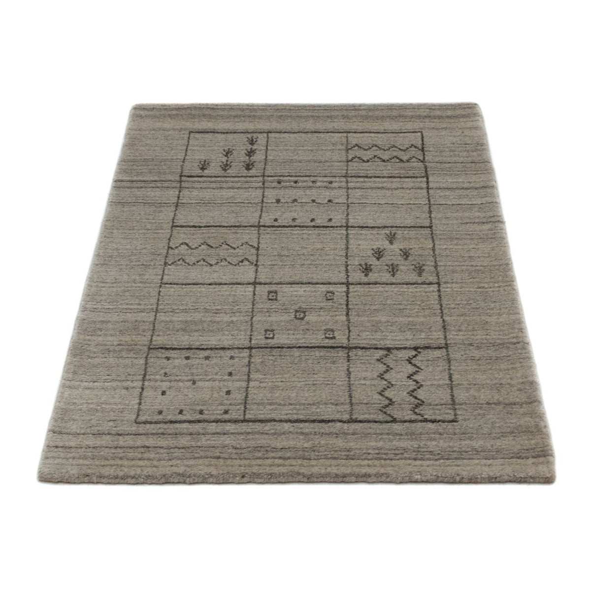 Vintage Rug - 90 x 60 cm - silver