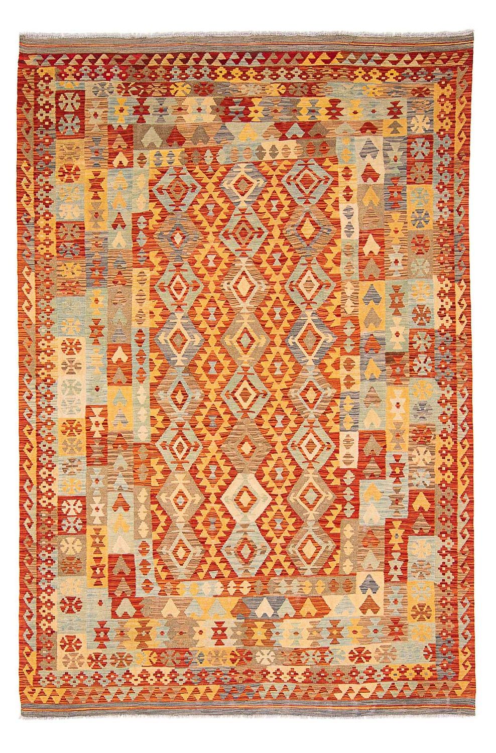 Kelim Rug - Splash - 311 x 210 cm - multicolored