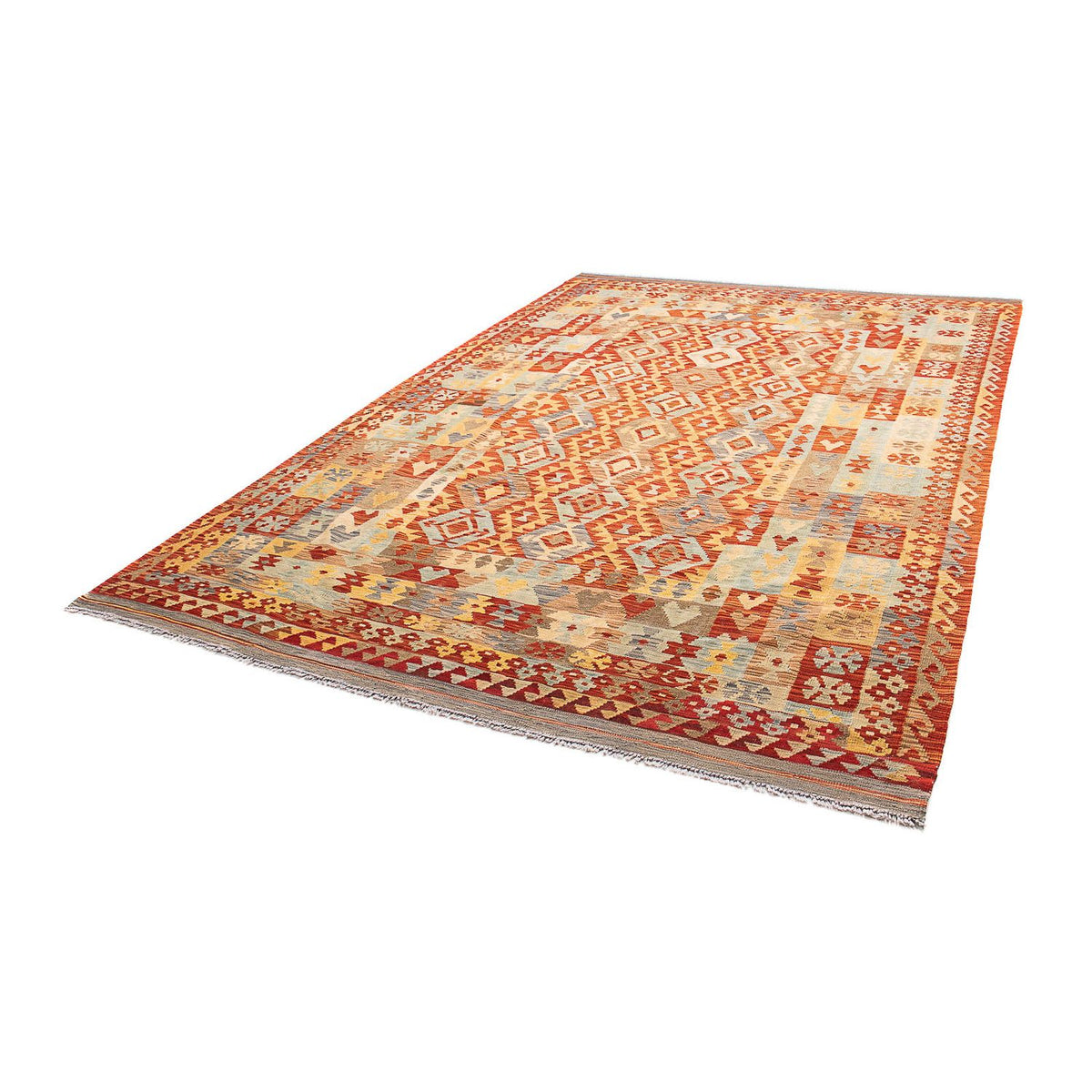 Kelim Rug - Splash - 311 x 210 cm - multicolored