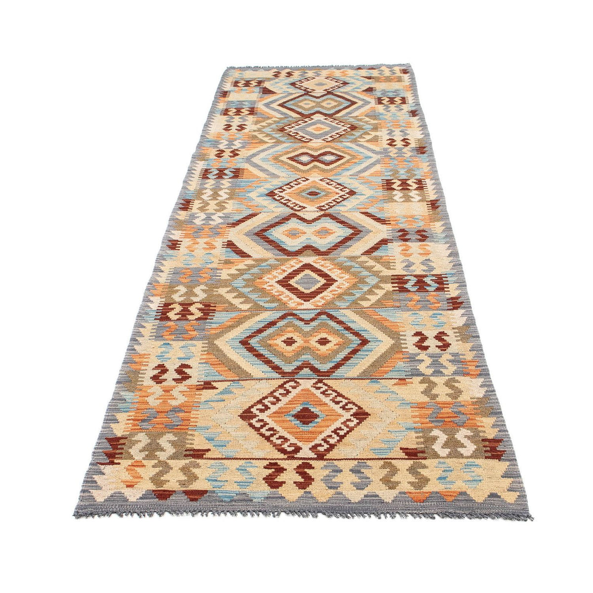 Runner Kelim Rug - Splash - 293 x 83 cm - multicolored