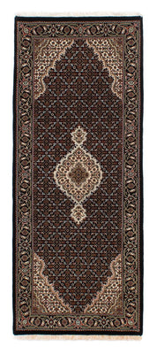 Runner Perser Rug - Tabriz - 195 x 79 cm - dark blue