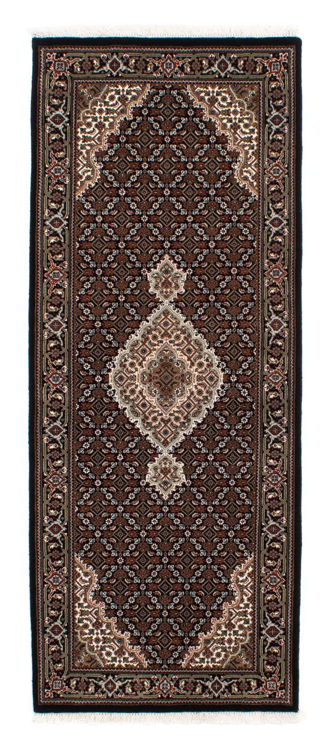 Runner Perser Rug - Tabriz - 199 x 81 cm - dark blue