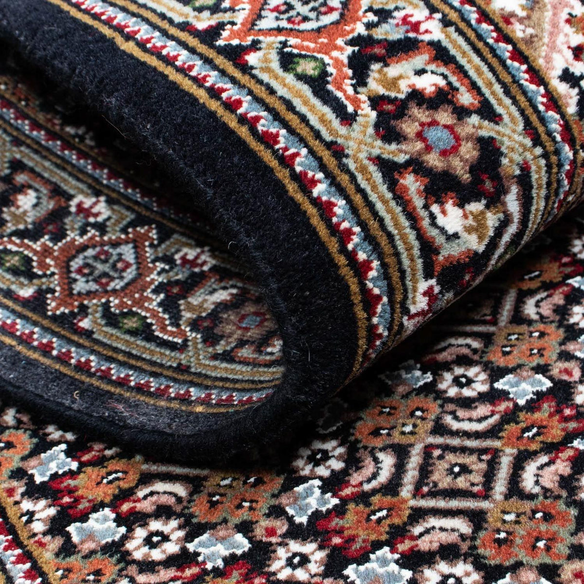 Runner Perser Rug - Tabriz - 199 x 81 cm - dark blue