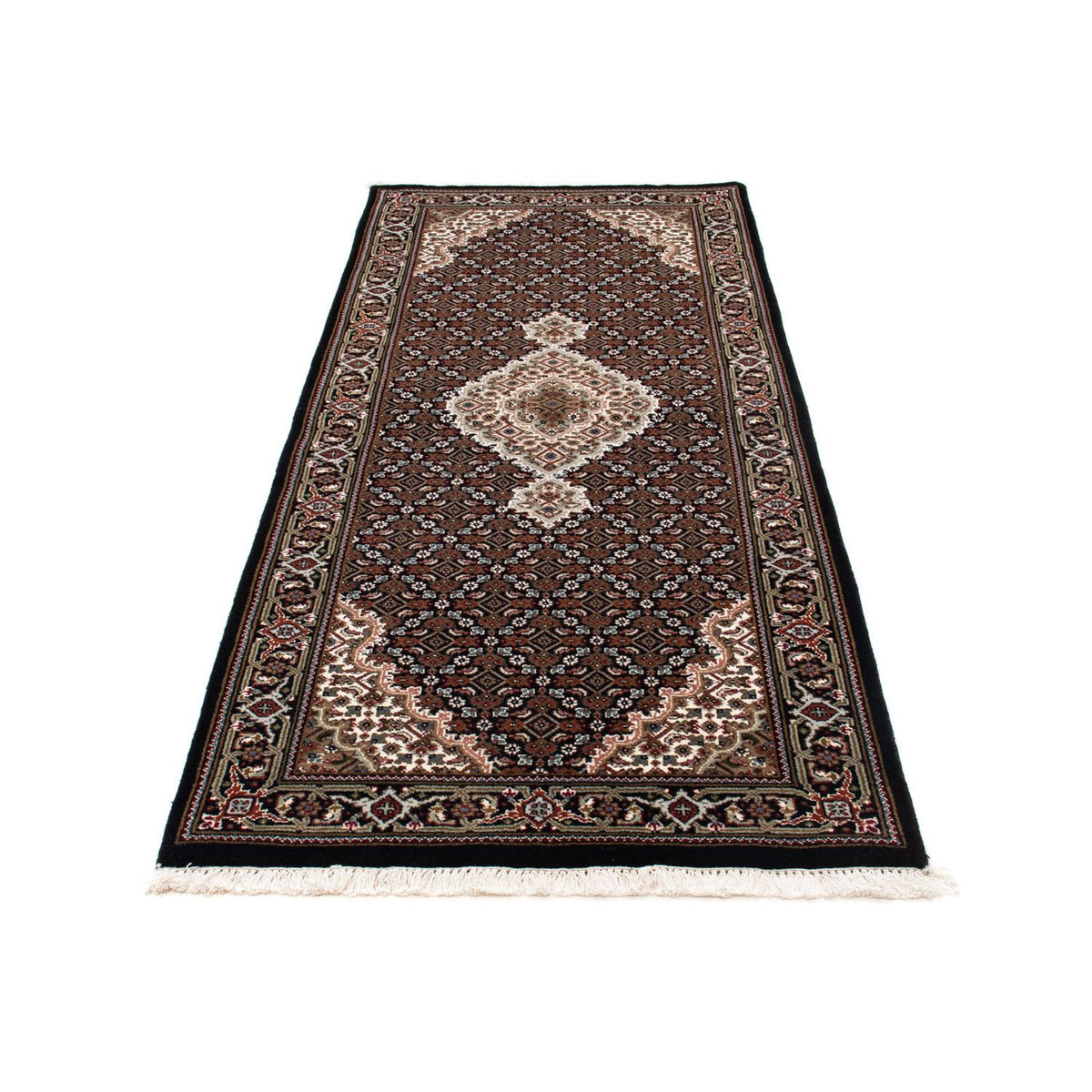 Runner Perser Rug - Tabriz - 199 x 81 cm - dark blue