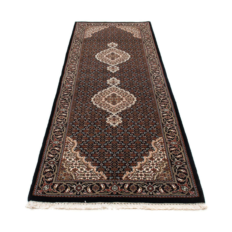 Runner Perser Rug - Tabriz - 251 x 82 cm - dark blue