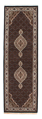 Runner Perser Rug - Tabriz - 254 x 80 cm - dark blue