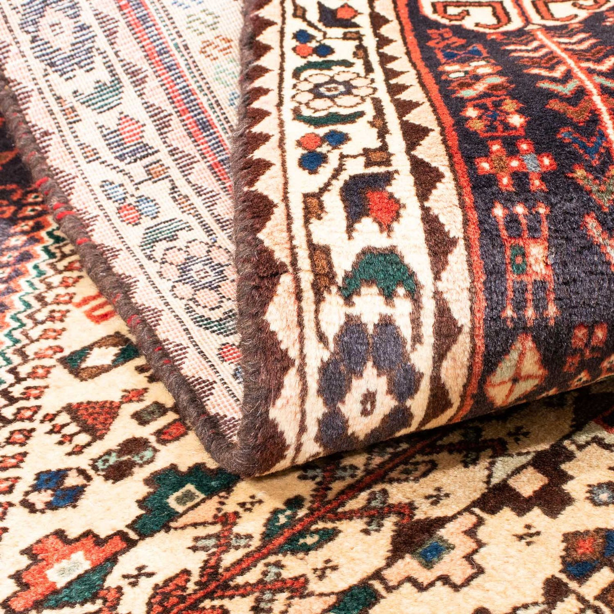 Perser Rug - Nomadic - 143 x 110 cm - beige