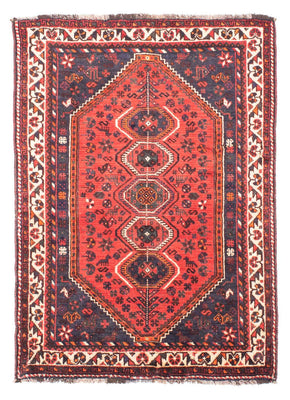 Perser Rug - Nomadic - 155 x 116 cm - dark red