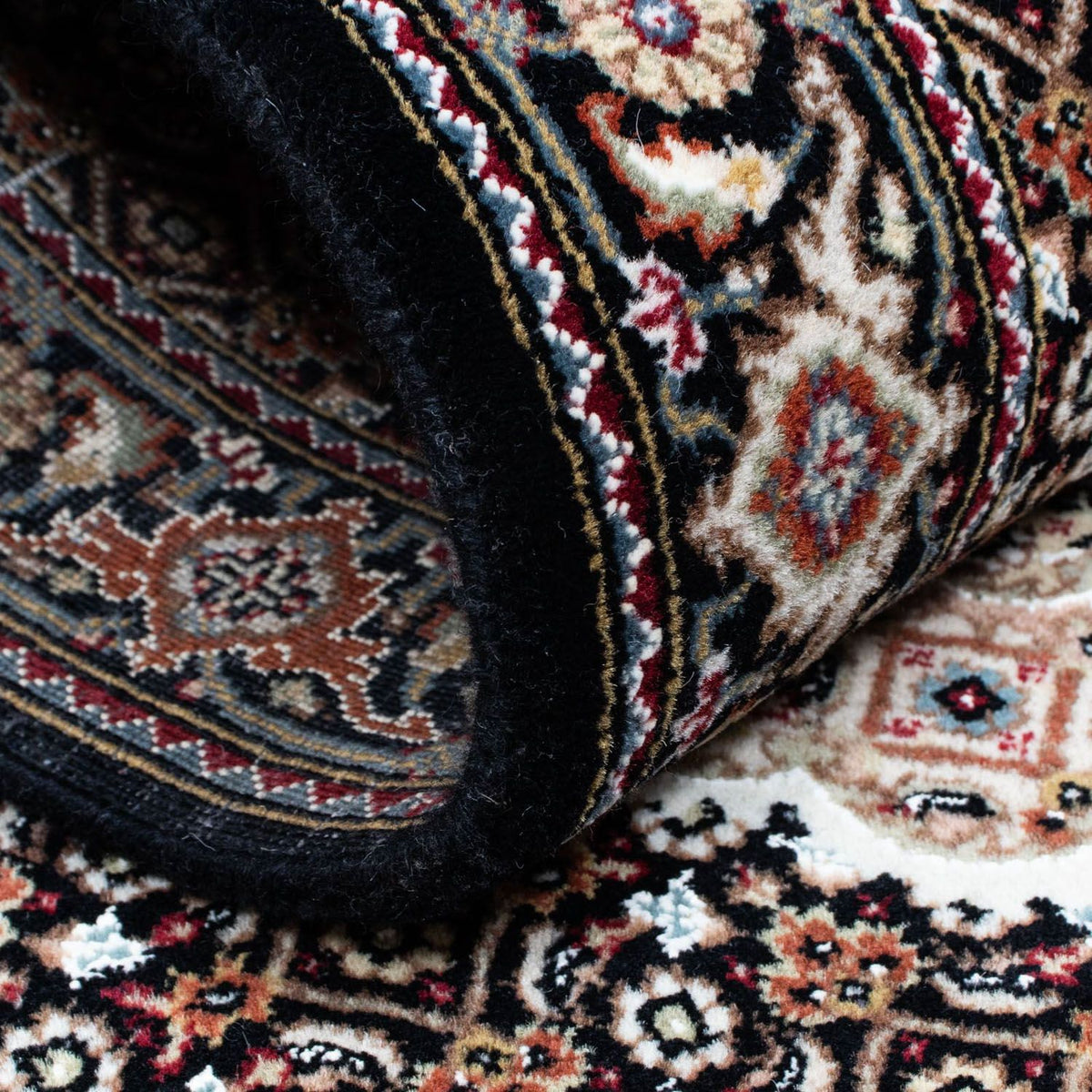 Runner Perser Rug - Tabriz - 201 x 84 cm - dark blue