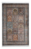 Kashmir Silk Rug 96x152cm - Oriental Rug - Rectangle / Multicolored / 96 x 152 cm Rectangle