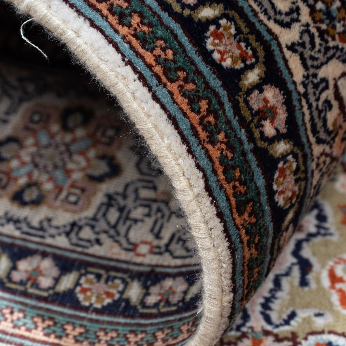 Silk Rug - Kashmir Silk - 152 x 96 cm - multicolored