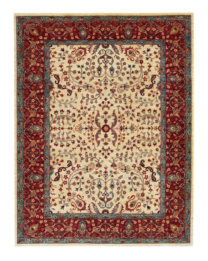 Afghan Rug - 199 x 156 cm - beige