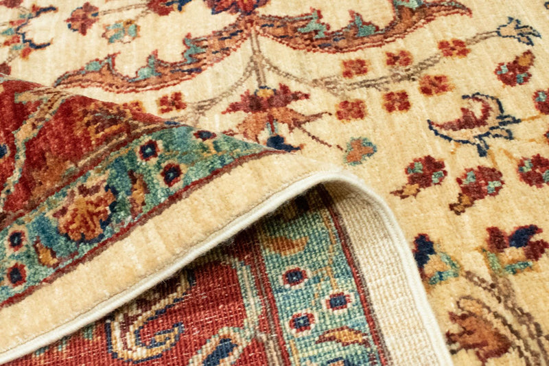 Afghan Rug - 199 x 156 cm - beige