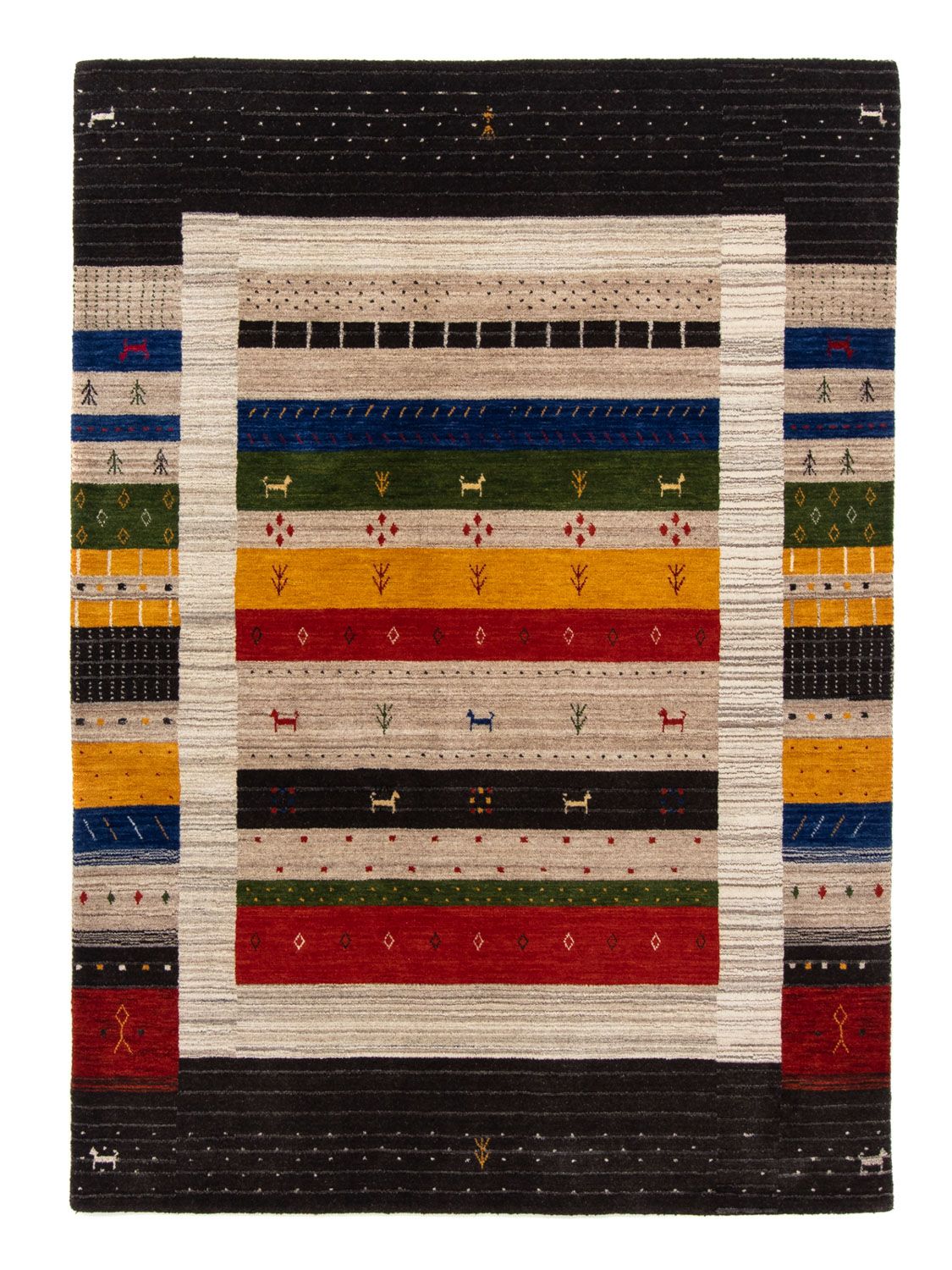 Gabbeh Rug - Loribaft Perser - 202 x 143 cm - multicolored