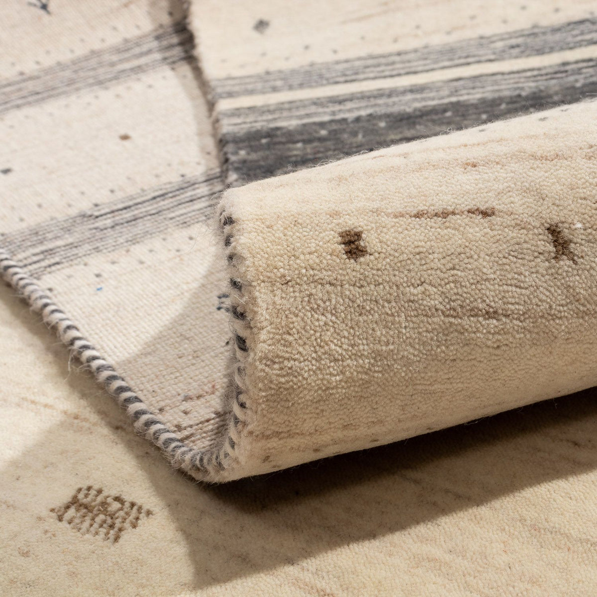 Gabbeh Rug - Loribaft Perser - 303 x 201 cm - beige