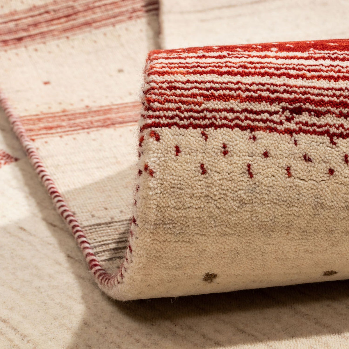 Gabbeh Rug - Loribaft Perser - 298 x 203 cm - beige