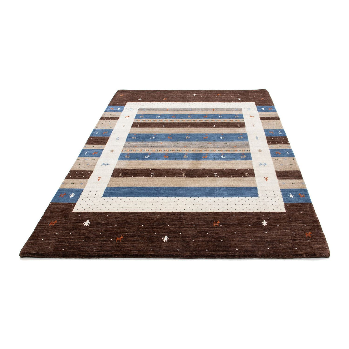 Gabbeh Rug - Loribaft Perser - 206 x 141 cm - brown