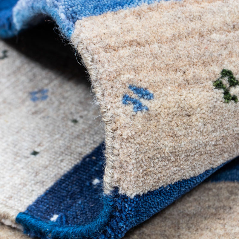 Gabbeh Rug - Loribaft Perser - 201 x 144 cm - dark blue