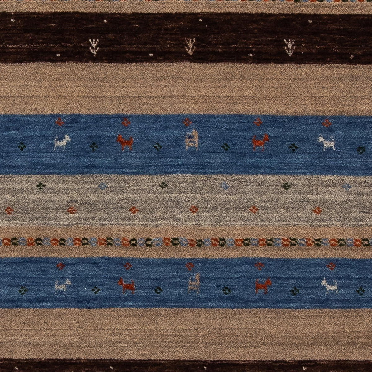 Gabbeh Rug - Loribaft Perser - 204 x 142 cm - dark blue