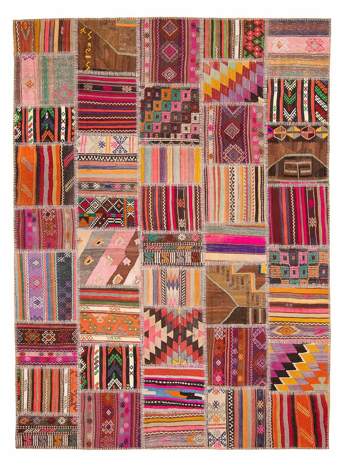 Patchwork Rug - 300 x 216 cm - multicolored